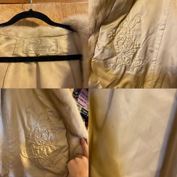 Vintage William Rosendorf Real Mink Fur Long Coat - Picture 12 of 16